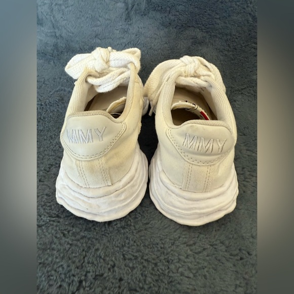 Men’s MMY Mihara Yasuhiro Wayne White Low Top Sneakers Size 38 Designer - Picture 10 of 13